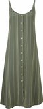 Tentree W Sundance Maxi Dress Agave Green Breeze Stripe S