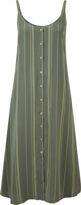 Tentree W Sundance Maxi Dress Agave Green Breeze Stripe XS
