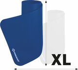 SCHILDKRÖT FITNESS Matte Schildkröt Fitnessmatte XL, 15 mm, 195 x 80 cm, Blau, rutschfest, optimal für größere Personen, mit Tragegurt, 960163